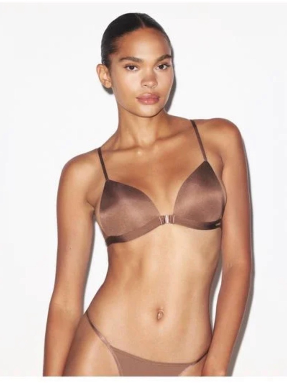 Skims Wireless Form Triangle Front Close Super Push-Up Bra - Sienna 38B NWT